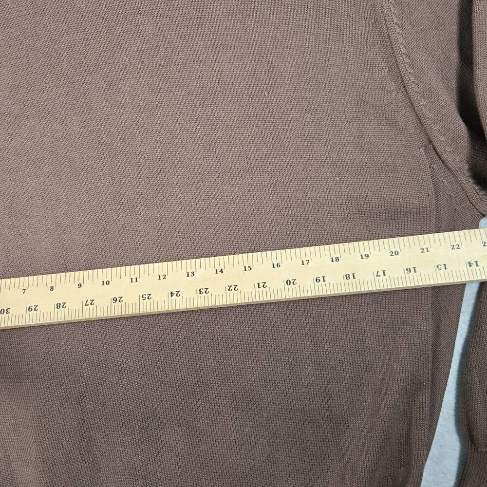 Lacoste Sweater Knit Vneck Size 7 2XL Brown - Picture 6 of 10